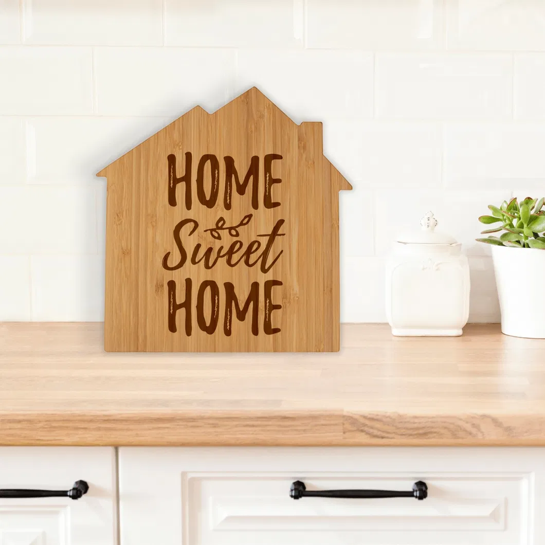 Unique House-Shaped Bamboo Cutting Board Perfect for Gifting