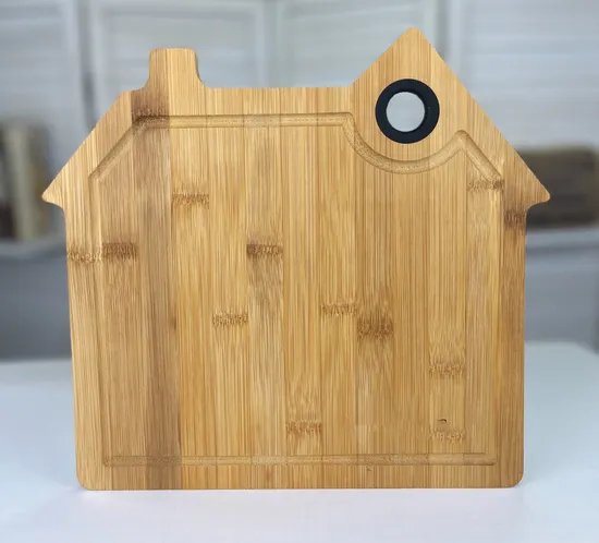 Unique House-Shaped Bamboo Cutting Board Perfect for Gifting