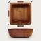 Wholesale Square Acacia Wood Sauce Bowls Sauce Dishes