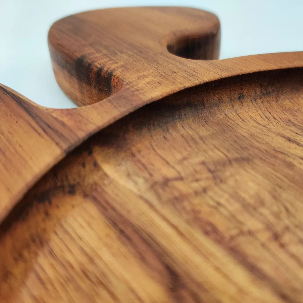 Animal Shaped Acacia Wood Serving Tray /Plate Set of 2