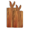 Premium Non-Slip Acacia Wood Cheese Board and Serving Set