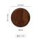 Decorate Dressing Table Large Round Walnut Wood Dried Fruit Tray Wooden Dinner Plate