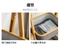 Large-Capacity a-Shaped Double-Layer Bamboo Fabric Storage Shelf Laundry Basket for Bathroom