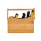 Bamboo Flatware Utensil Caddy Desk Organizer Holder with Handle