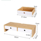 Bamboo Monitor Stand Riser Laptop Stand Riser for Apartments Office Home Use