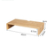 Bamboo Desktop Monitor Stand Riser with Storage Organizer for Office