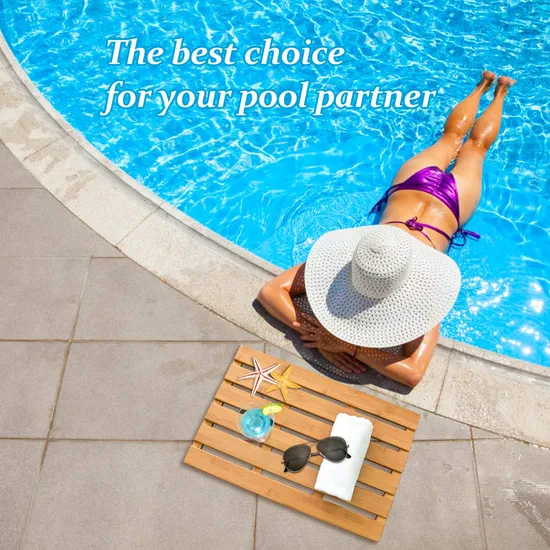 Sturdy Bamboo Bathroom Carpet Bath Mat