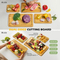 Different Size Bamboo Cutting Board Set of 4 with Hanging Hole