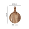 Functional Custom Round Acacia Wood Charcuterie and Cheese Serving Tray with Handle Bulkbuy
