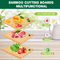 Premium Large Bamboo Cutting Board with Storage Container