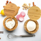 Elegant Bamboo Salt Cellar Spice Box with Magnetic Lid