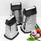 Kitchen Tool 4 Sided Handheld Stainless Steel Cheese Ginger Potatoes Food Shredder Cheese Grater