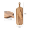 Personalized Wood Food Cutting Board with Handle