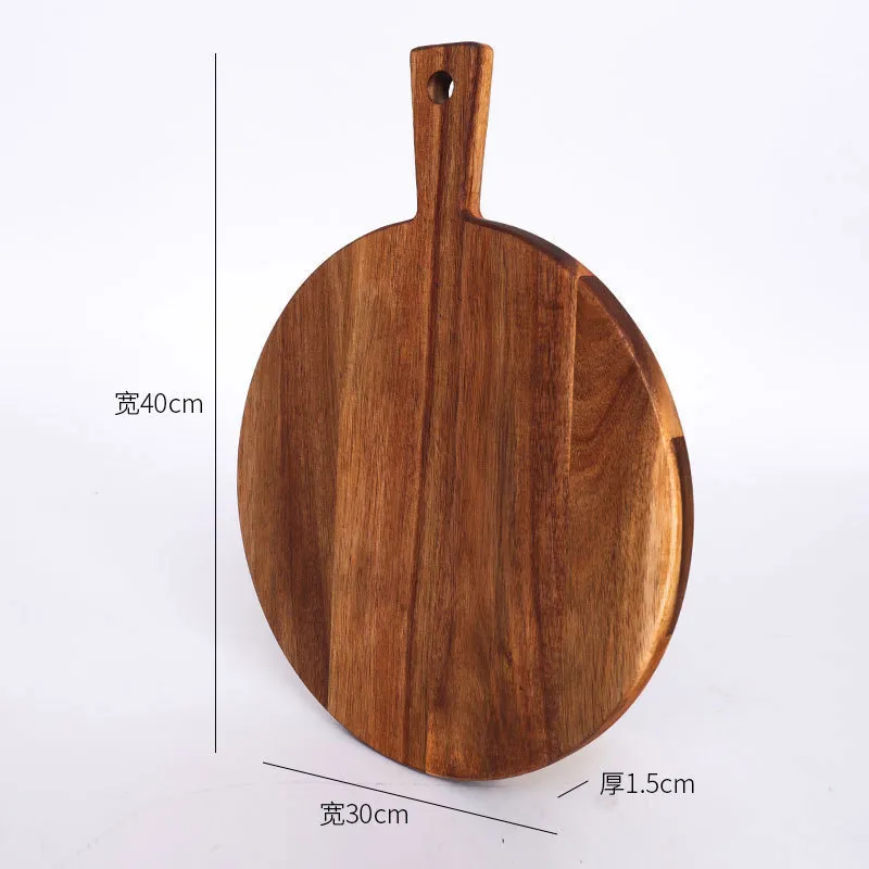 Personalized Wood Food Cutting Board with Handle