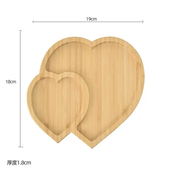 28 - Cm Durable Square Bamboo Dinner Plate for Presenting Snacks, Sushi, Salads
