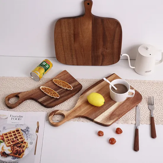 Decorative Irregular Shape Acacia Wood Serving Board for Lovers