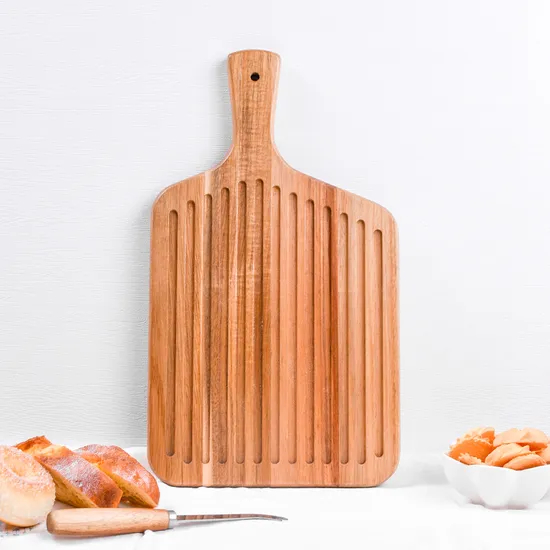 Padde Shape Wood Bread Cutting Board with Handle