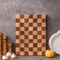 Large Thick Wood Chopping Board Butcher Block with Checkerboard Pattern