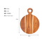 Custom Round Shape Wood Kitchen Cutting Board with Hanging Hole