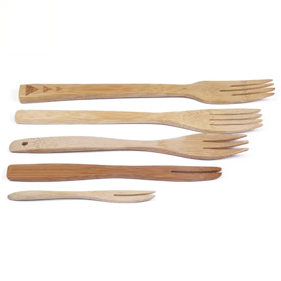 Wholesale Many Design Bamboo Dining Fork Camping Fork