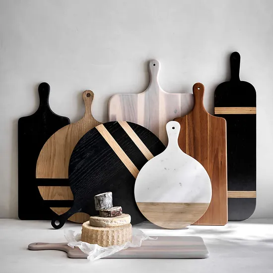 Paddle Shape Wood Serving Board for Bread / Charcuterie / Cheese