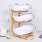 2 - Tier Ceramic Kitchen Counter Fruit Basket for Bread, Vegetable Storage & Fruit Display