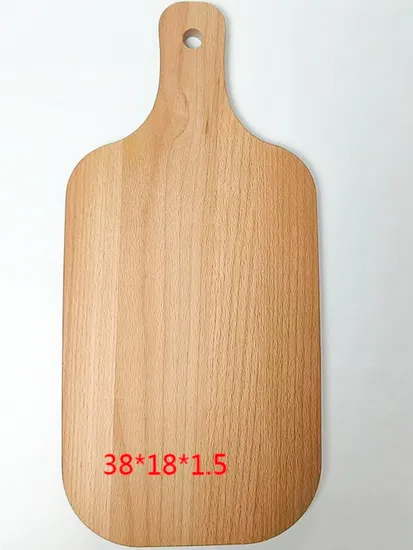 Durable Beech Wooden Serving Tray for Fruit Pizza Sushi BBQ