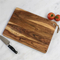 Custom Engraved Logo Large Wood Cutting Board with Leather Rope