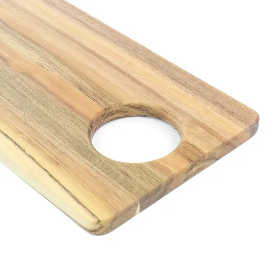 Long Wood Serving Tray Charcuterie Board with Hanging Hole