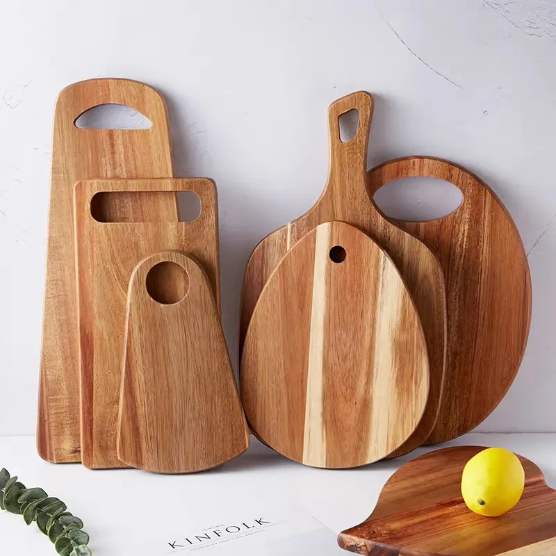 Heart Shape Acacia Wood Fruit Food Serving Board