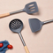 Food Grade Heat Resistant Silicone Kitchen Utensils Frying Cooking Shovel with Wooden Handle