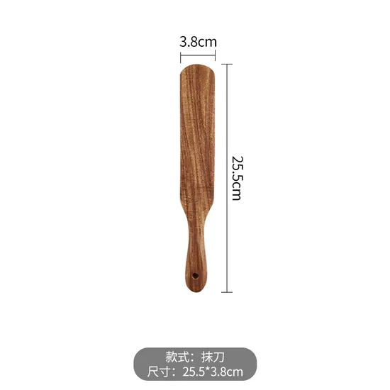 Hot Selling Acacia Wood Spatula for Sauce Pizza Salad Mixing