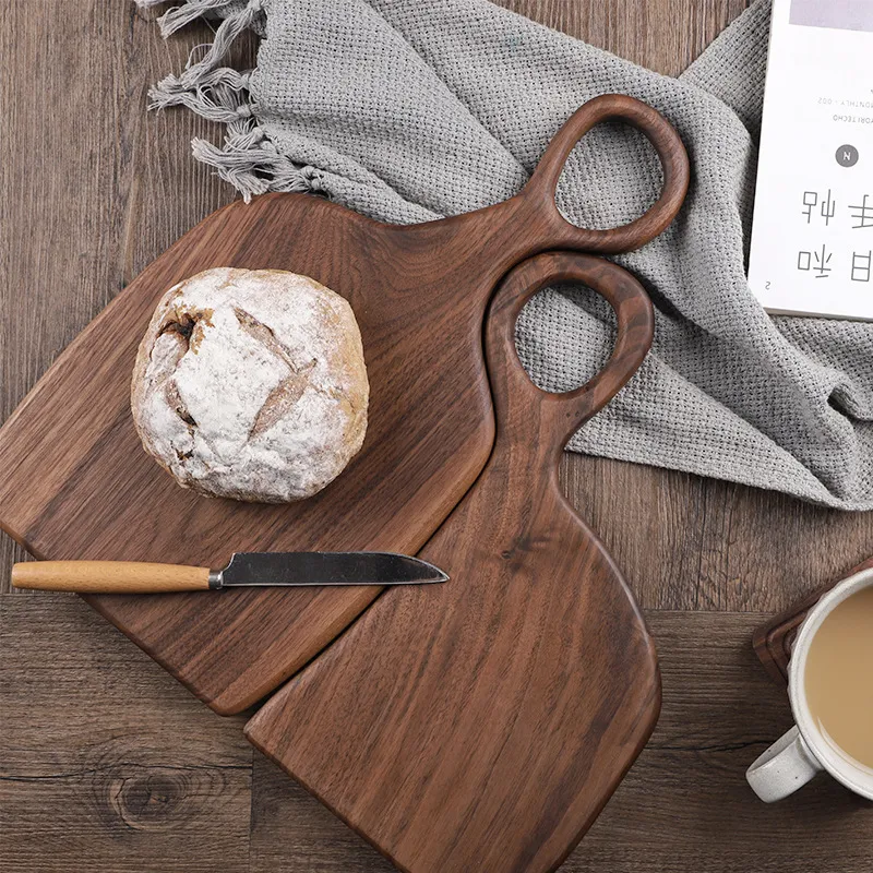 Solid Wood Walnut Serving Board 2 PCS Set