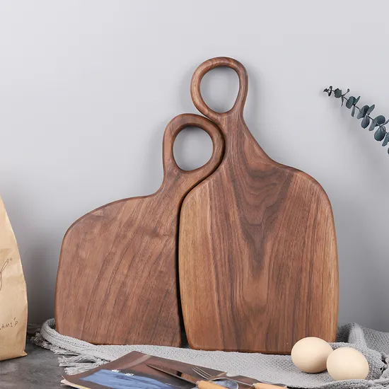 Solid Wood Walnut Serving Board 2 PCS Set