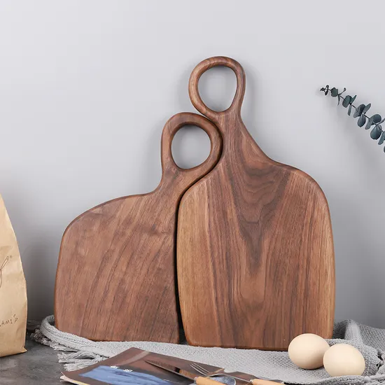 Solid Wood Walnut Serving Board 2 PCS Set