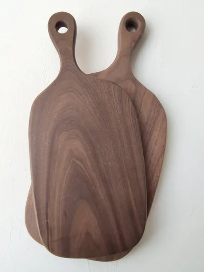 Black Walnut Wood Chopping Board Cutting Blocks Serving Plate Bread Pizza Tray