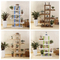 up - Down and Left - Right Stacked Six- Layer Table - Top Mini Flower Rack for Succulent Plants