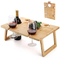 Foldable Rectangle Bamboo Wine Table Picnic Table for Outdoor