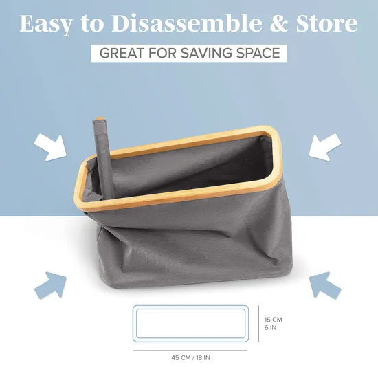 Water-Proof Grey Color Toilet Paper Holder with Bamboo Lid