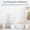 White Color Bathroom Toilet Paper Storage Basket