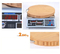 3 Cm Thick Round Bamboo Cutting Board Butcher Chopping Board