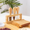 Hot Selling Large Bamboo Cheese Board with knives Set and Knife Holder