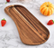 Elegant Acacia Wood Dinner Plate Set for Modern Dining