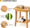 Household Bamboo Bathroom Shower Bench with Towel Hange