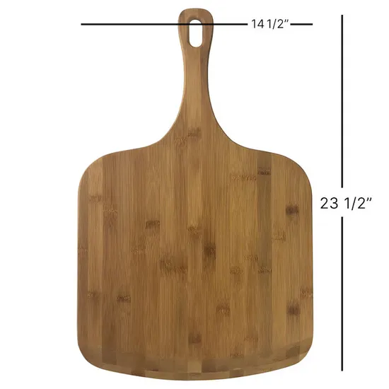 Large Laser Engraved Bamboo Serving Board Pizza Board 23.5" X 14.5"