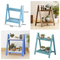 2 Tier Folding Ladder Design Wooden Plant Stand Garden Wooden Flower Pot Display