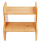 Bamboo Children Footstool for Living Room with 2-Layer Anti-Slip Treadboard. Bamboo Stool.