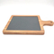 Customized Acacia Wood and Slate Cheese Board Serving Trays for Cake / Steak / Dessert