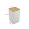 Vintage Design Metal Canisters Set of 3 with Bamboo Lid for Coffee Tea Sugar