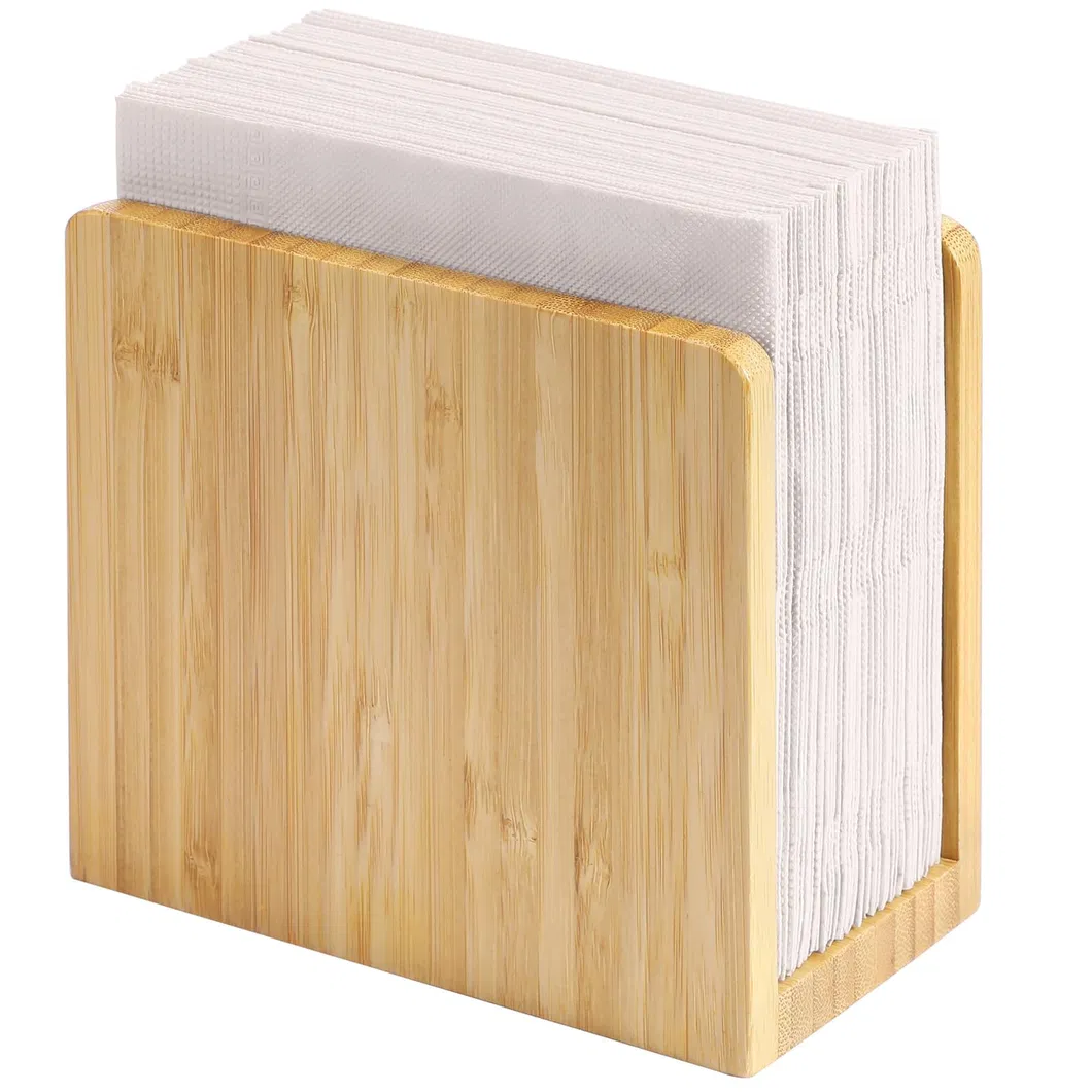 Freestanding Bamboo Tabletop Tissue Dispenser for Kitchen /Dining Room / Restaurant/Hotel